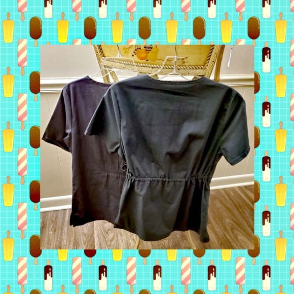 S + XS Gray Cherokee Scrub Tops - Picture 2 of 2